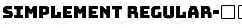 Simplement Regular字体转换